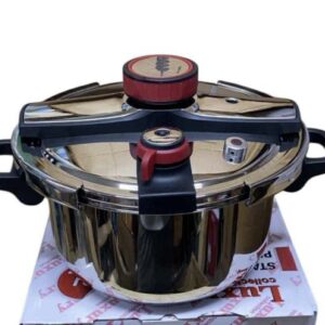 Luxury Collection Autocuiseur en Acier Inoxydable 18/10, 8 Litres, Compatible Tous Feux avec Détecteur de Pression et Poignées Amovibles
