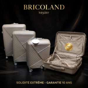 LOT DE 3 VALISES INDESTRUCTIBLES - 10kg, 20kg, 30kg - Polypropylène + ABS